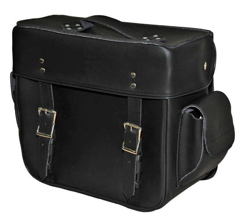 VS310 Vance Leather Medium 2 Strap Plain Sissy Bar Bag - Daytona Bikers Wear