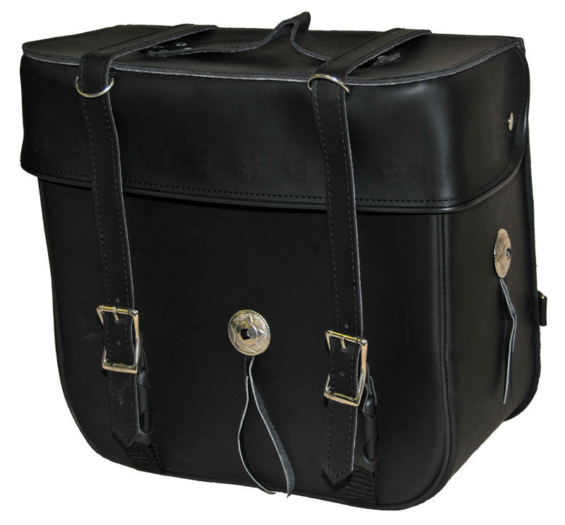 VS315 Vance Leather Medium 2 Strap Plain Sissy Bar Bag - Daytona Bikers Wear