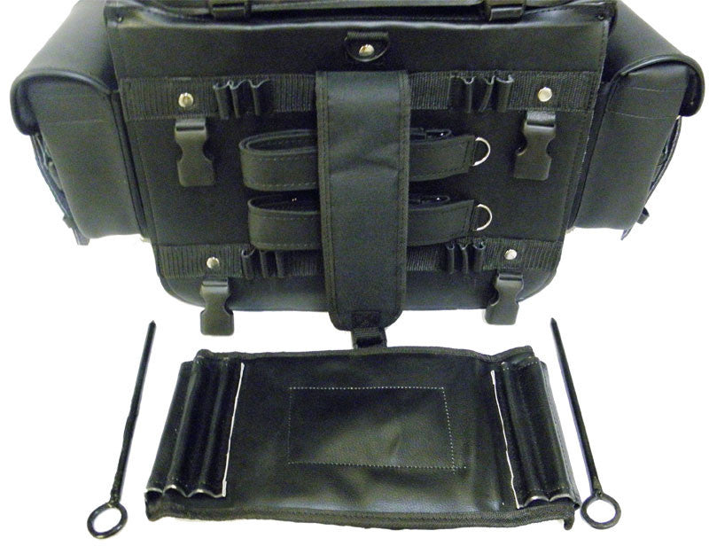VS339 Vance Leather Large 4 Piece Sissy Bar Travel Pack - Daytona Bikers Wear