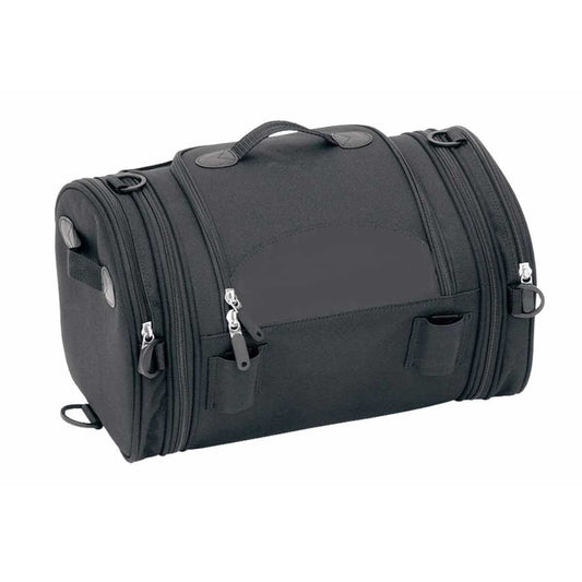 VS382 Expandable Trunk Bag W/Faux Leather Trim 10x10x16 - Daytona Bikers Wear