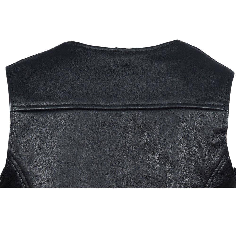 Vance Leather VL1048 Vance Leather Premium Leather Ladies Five Snap Lace Side Vest