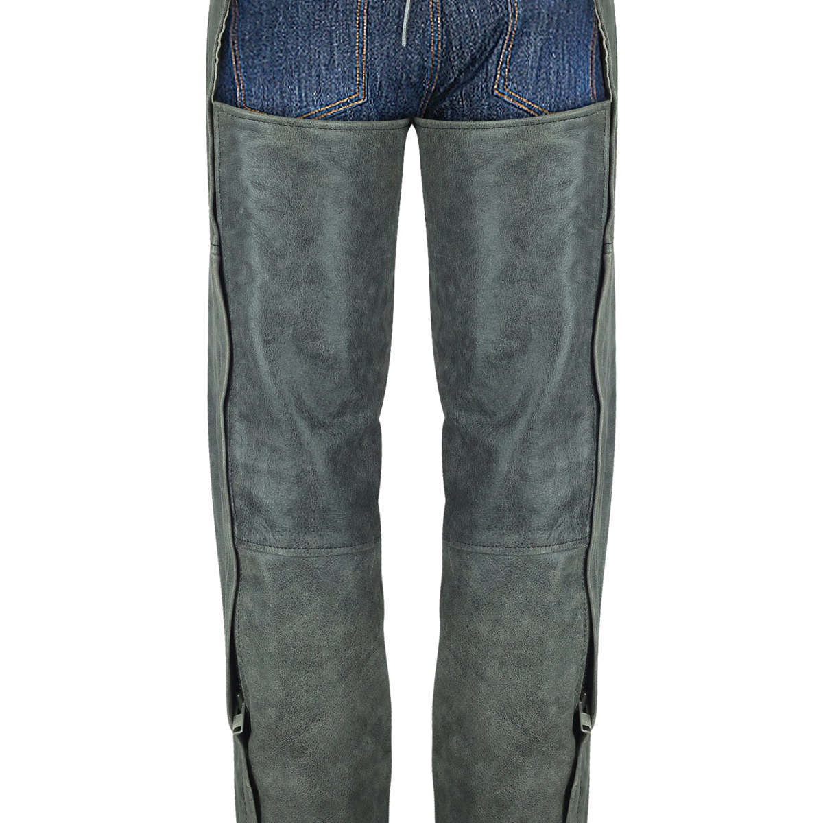 HM814DG Distressed Gray Chaps