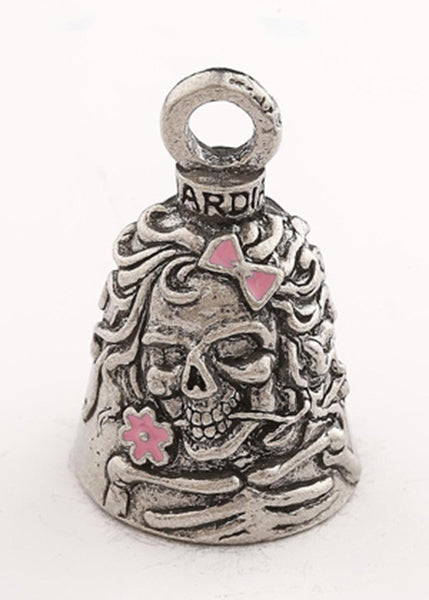 Guardian Bell Lady Skull w/Enamel